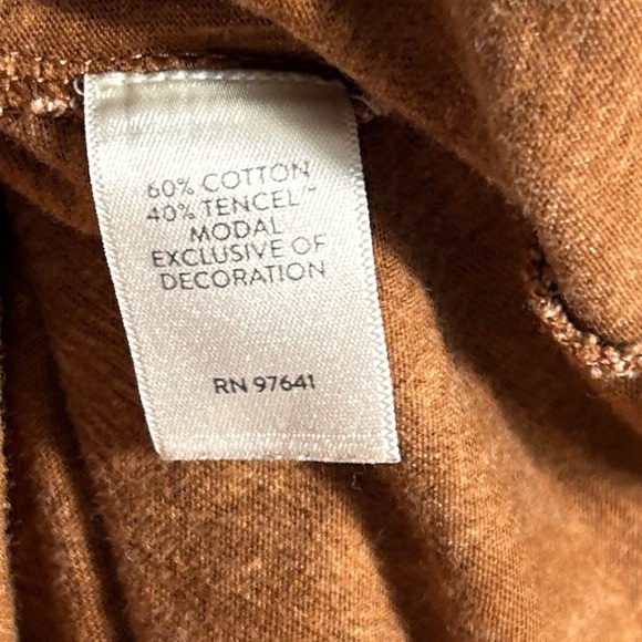 J Jill Bellissima Tasseled Top Peasant Blouse Tassel Split Neck Floral Sz Medium - Picture 8 of 11